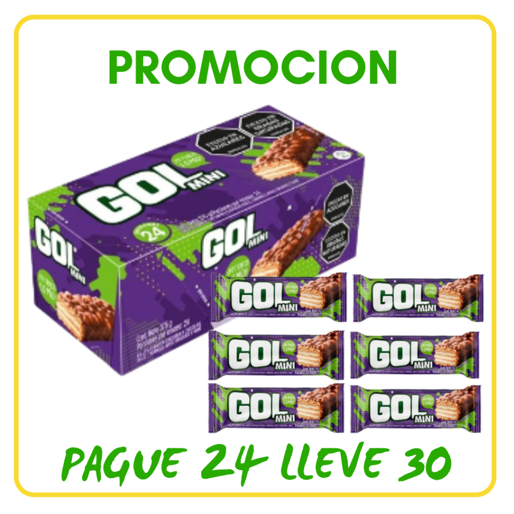 GOL MINI BARRA *24und *336gr - Confiteria El Puma