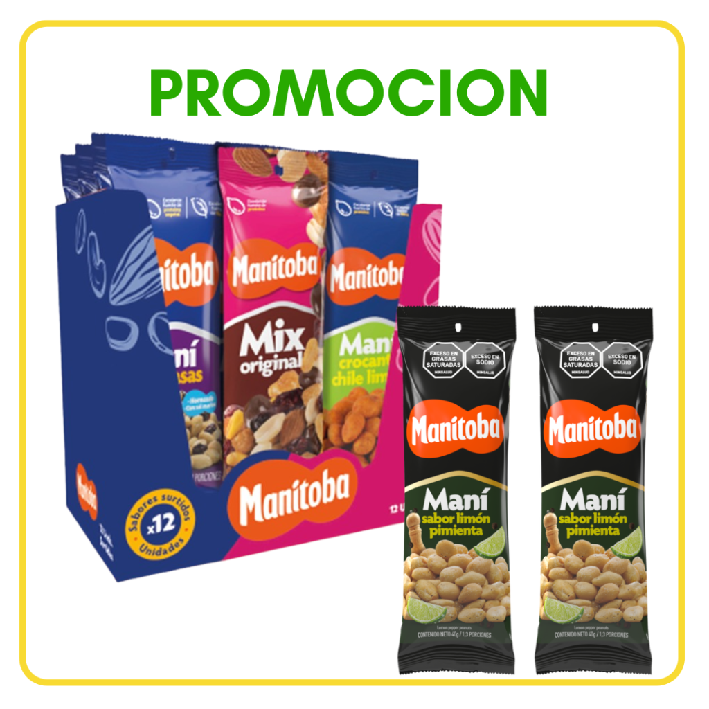 DISPLAY MANI SURTIDO MANITOBA*12und - Confiteria El Puma